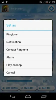 Bird Sounds android App screenshot 2